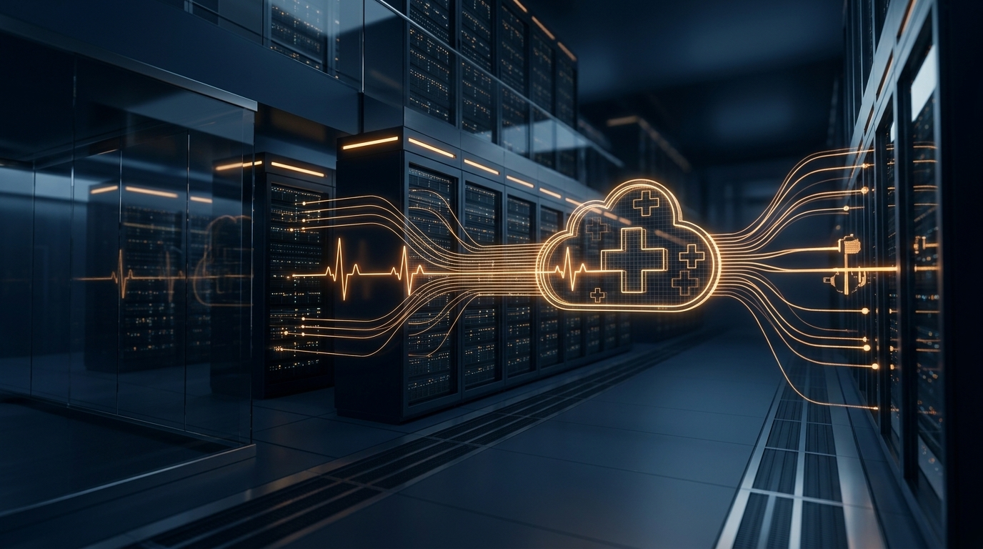 Healthcare cloud migration concept